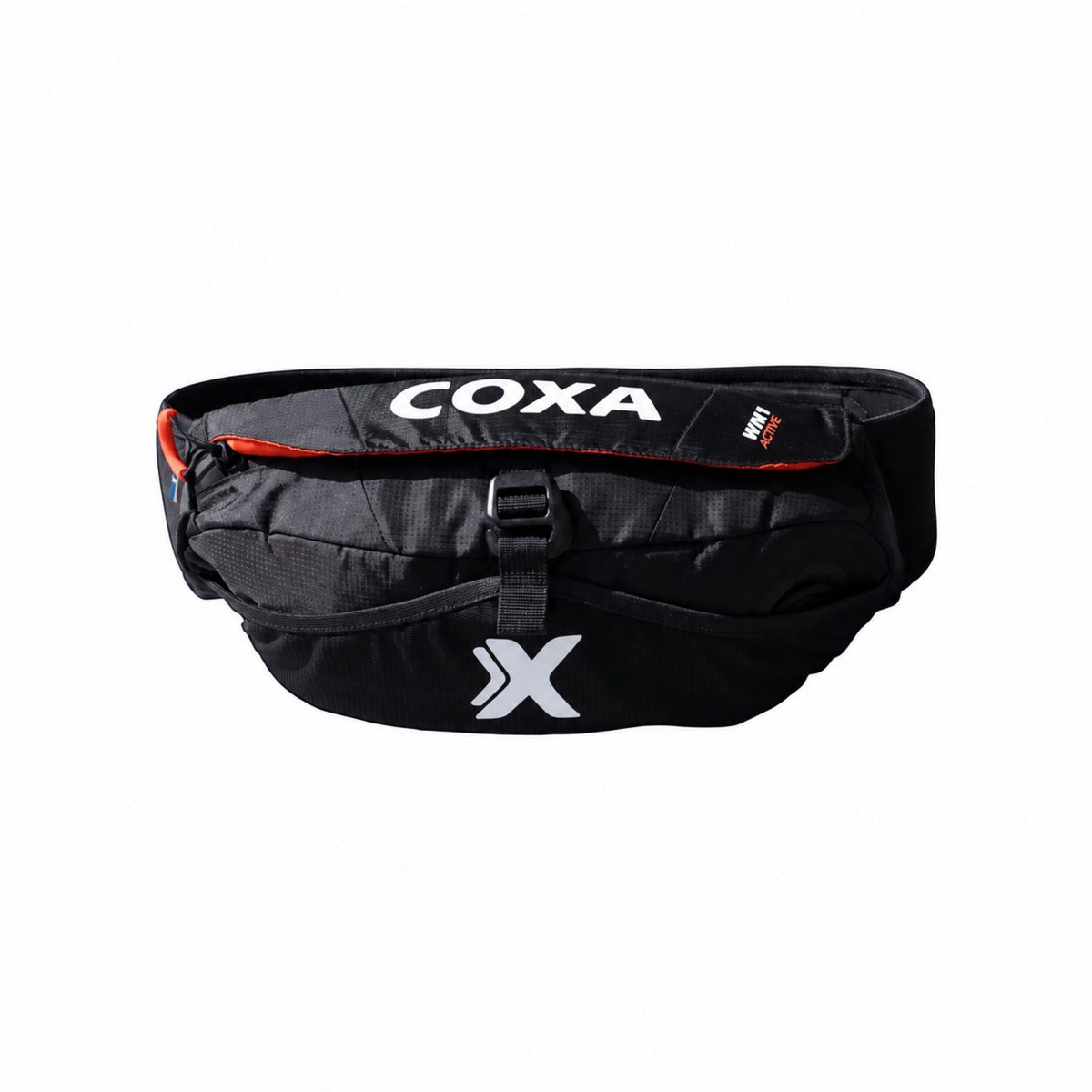 Coxa Carry – Svart midjeväska framifrån