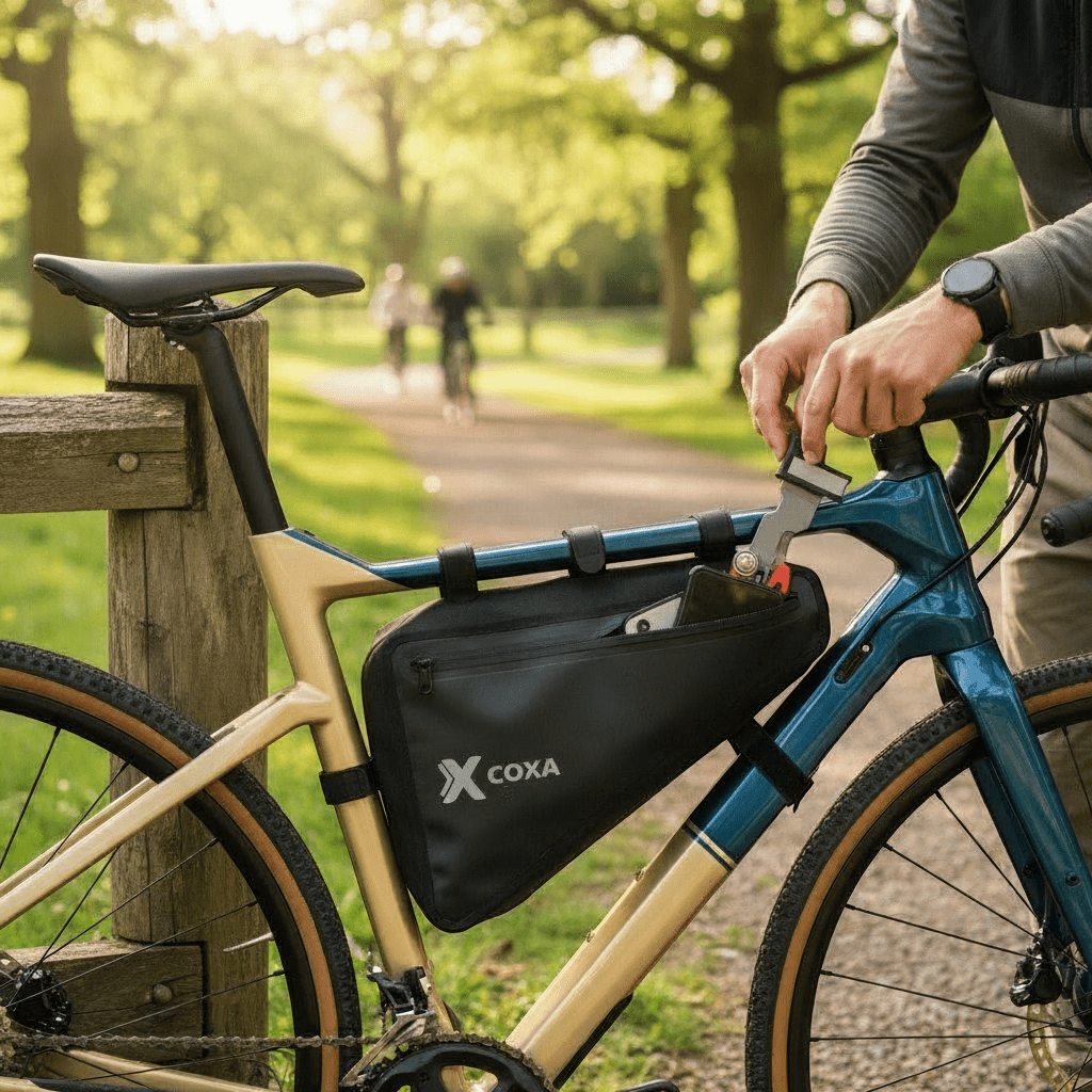 Coxa ramväska trekantig top tube bag - coxacarry.com