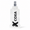 Transparent Coxa softflaska 150 ml med munstycke och svart Coxa-tryck